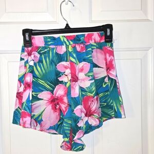Show Me Your Mumu XS Pink Hibiscus Shorts